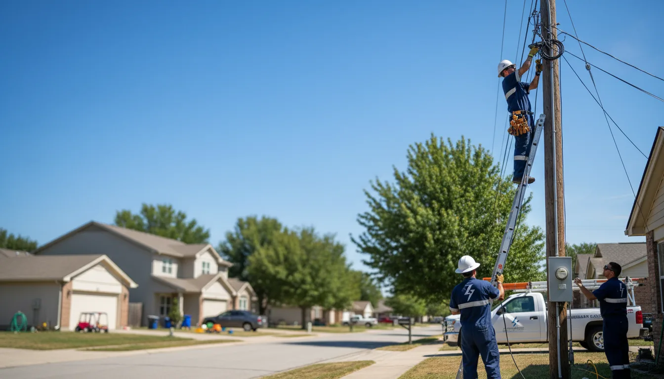 Residential electrician providing installation services in Franklin, GA
